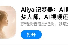 IOS圈X规则|Aliya记梦器：AI周公解梦大师，AI视频还原睡前做梦梦境