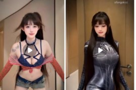 抖音  蓝布萝利  性感嫩妹 付费群定制  情趣露内 20V