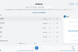 告别广告与复杂！GoMusic 电脑版：极简设计 + 高清音质免费音乐播放器