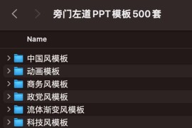 旁门左道PPT模板500套