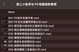 美工小张学长PS电商进阶教程