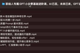 职场人专属ChatGPT小白零基础进阶班，AI已至，未来已来，ChatGPT超强入门