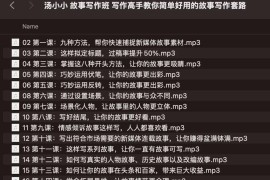 汤小小 故事写作班 写作‬高手教你简单好用‬的故事写作‬套路