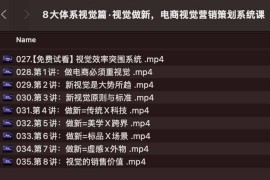8大体系视觉篇·视觉做新，​电商视觉营销策划系统课