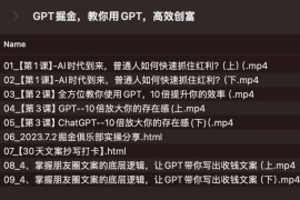 ChatGPT掘金，教你用GPT，高效创富